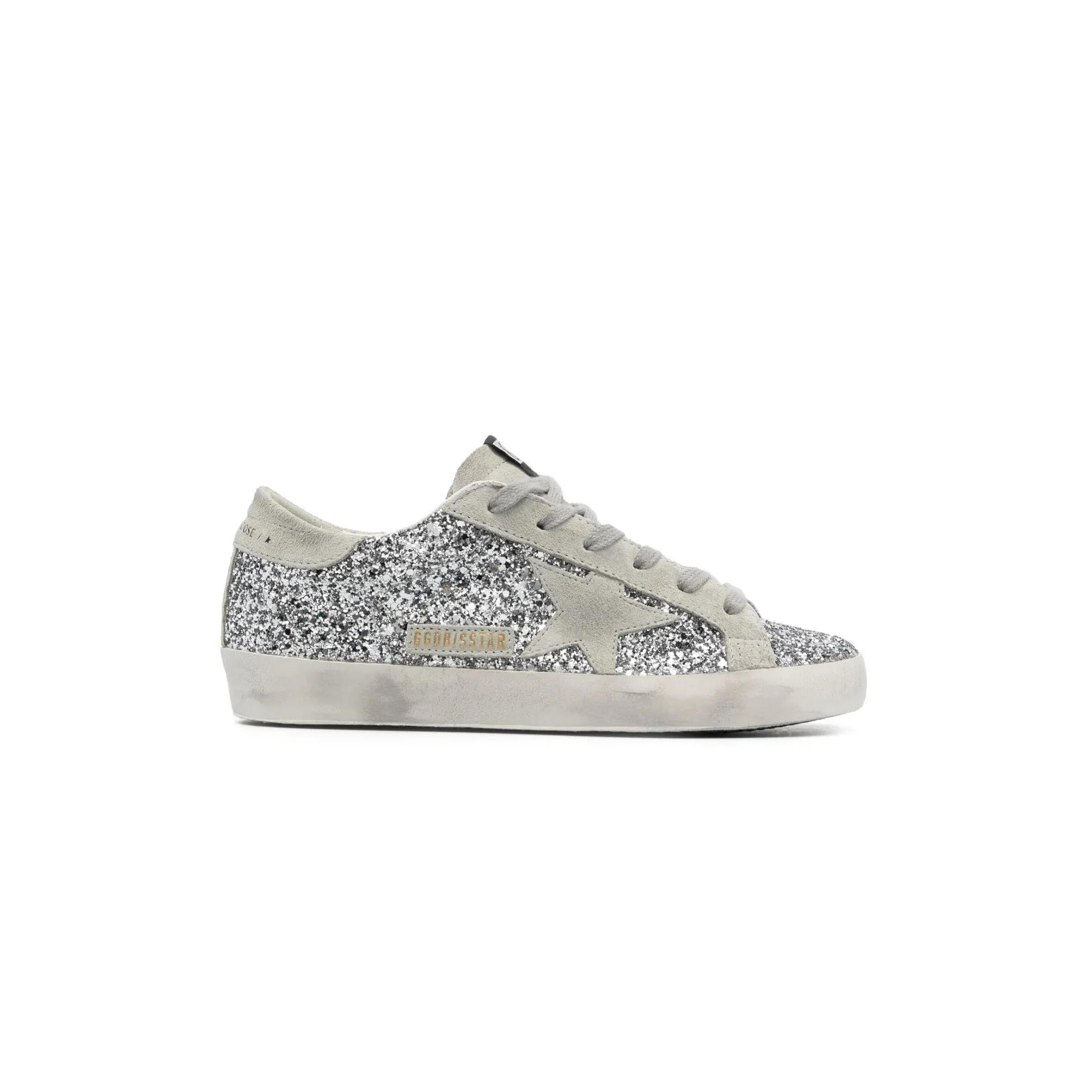 GOLDEN GOOSE SUPER-STAR GLITTER SNEAKERS
